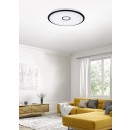 Trio 679110032 LED prisadené stropné svietidlo Okinawa 1x50W | 5000L | 3000-5500K | IP20 - stmievateľné, funkcia nočného osvetlenia, diaľkové ovládanie, pamäťová funkcia, nastavenie teploty osvetlenia, hviezdny efekt, čierna s bielou