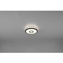 Trio 679112132 LED prisadené stropné svietidlo Okinawa 1x12W | 1050lm | 3000K | IP20 - 3 fázové stmievanie, hviezdny efekt, čierna s bielou