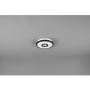 Trio 679112132 LED prisadené stropné svietidlo Okinawa 1x12W | 1050lm | 3000K | IP20 - 3 fázové stmievanie, hviezdny efekt, čierna s bielou