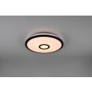 Trio 679114232 LED stropné svietidlo Okinawa 1x18W | 1800lm | 3000-5500K - trblietavý efekt, stmievateľné, diaľkové ovládanie, nočný režim, nastavenie teploty osvetlenie, pamäťová funkcia, biela, čierna