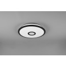 Trio 679114232 LED stropné svietidlo Okinawa 1x18W | 1800lm | 3000-5500K - trblietavý efekt, stmievateľné, diaľkové ovládanie, nočný režim, nastavenie teploty osvetlenie, pamäťová funkcia, biela, čierna