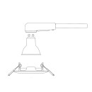 Philips 8720169392625 zapustený rámček Peridot GU10 | čierna