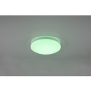 Trio 680213500 LED stropné svietidlo Frodeno 1x12W | 1200lm | 4000K | IP44 | RGB - stmievateľné, diaľkové ovládanie, hviezdny efekt, biela