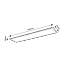 Rabalux 6909 LED stropné svietidlo Almond 1x40W | 4200lm | 4000K- biela, imitácia dreva