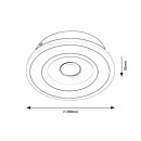 Rabalux 6959 LED stropné svietidlo Taneli 1x12W | 880lm | 3000-6000K- nastaviteľná teplota osvetlenia, biela