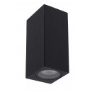 Lucide 69800/02/30 vonkajšia nástenná lampa Zaro 2x35W | GU10 | IP44 - čierna, bodová, stmievateľná
