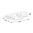 Rabalux 6997 LED prisadené stropné svietidlo Fandral 1x42W | 3800lm | 4000K- chróm, biela