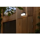 Lutec 6941502330 LED solárne vonkajšie nástenné svietidlo Fran so senzorom 1x9,7W | 800lm | 2700-6500K | IP44 - čierna