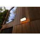 Lutec 6941502330 LED solárne vonkajšie nástenné svietidlo Fran so senzorom 1x9,7W | 800lm | 2700-6500K | IP44 - čierna