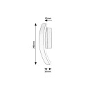 Rabalux 98071088 LED nástenné svietidlo Jarnelle  | 12W integrovaný LED zdroj | 800lm | 3000K