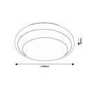 Rabalux 98071273 LED prisadené stropné svietidlo Barbora  | 24W integrovaný LED zdroj | 2000lm | 4000K