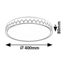 Rabalux 98071303 LED prisadené stropné svietidlo Malin  | 24W integrovaný LED zdroj | 1500lm | 3000-6500K