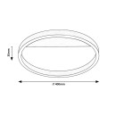 Rabalux 98071309 LED prisadené stropné svietidlo Thric  | 20W integrovaný LED zdroj | 1250lm | 3000K