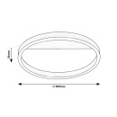 Rabalux 98071311 LED prisadené stropné svietidlo Thrac  | 20W integrovaný LED zdroj | 1350lm | 4000K
