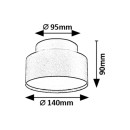 Rabalux 98071320 LED prisadené stropné svietidlo Ovidia  | 24W integrovaný LED zdroj | 1110lm | 3000K