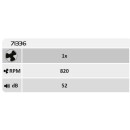Rabalux 98071336 LED ventilátor s osvetlením Dalfon2  | 40W integrovaný LED zdroj | 2200lm | 3000+4000+6500K