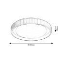 Rabalux 71345 LED prisadené stropné svietidlo Pastello | 48W integrovaný LED zdroj | 2800lm | 3000-6500K | diaľkové ovládanie | stmievač | béžová