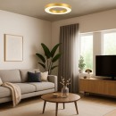 Rabalux 71362 LED prisadené stropné svietidlo Cirano | 24W integrovaný LED zdroj | 1420lm | 3000/4000/6000K | zlatá