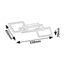 Rabalux 98071382 LED prisadené stropné svietidlo Ellinor  | 40W integrovaný LED zdroj | 3700lm | 3000-6500K