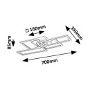 Rabalux 98071389 LED prisadené stropné svietidlo Drusus  | 40W integrovaný LED zdroj | 3050lm | 3000-6500K