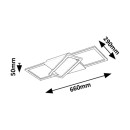 Rabalux 98071391 LED prisadené stropné svietidlo Kitlee  | 40W integrovaný LED zdroj | 3600lm | 3000-6500K