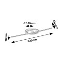 Rabalux 98071395 LED prisadené stropné svietidlo Twisterra  | 24W integrovaný LED zdroj | 1800lm | 4000K
