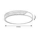 Rabalux 71419 LED prisadené stropné svietidlo Maple2 | 40W integrovaný LED zdroj | 3900lm | 3000/4000/6000K | biela