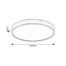 Rabalux 98071425 LED vonkajšie stropné svietidlo Alenzo  | 12W integrovaný LED zdroj | 790lm | 3000+4000+6500K