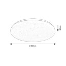 Rabalux 71444 LED prisadené stropné svietidlo Danny2 | 12W integrovaný LED zdroj | 960lm | 3000-6500K | diaľkové ovládanie | stmievač | biela