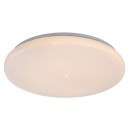 Rabalux 71445 LED prisadené stropné svietidlo Danny2 | 22W integrovaný LED zdroj | 2100lm | 3000-6500K | diaľkové ovládanie | stmievač | biela