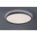 Rabalux 71450 LED prisadené stropné svietidlo Zerava | 60W integrovaný LED zdroj | 3800lm | 3000-6500K | diaľkové ovládanie | stmievač | čierna