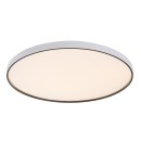 Rabalux 71451 LED prisadené stropné svietidlo Zerava | 80W integrovaný LED zdroj | 4400lm | 3000-6500K | diaľkové ovládanie | stmievač | čierna