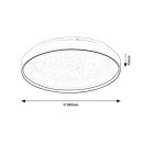 Rabalux 71453 LED prisadené stropné svietidlo Zerava | 60W integrovaný LED zdroj | 4100lm | 3000-6500K | diaľkové ovládanie | stmievač | zlatá