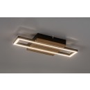 Rabalux 71455 LED prisadené stropné svietidlo Noxelle | 12W integrovaný LED zdroj | 670lm | 3000/4000/6000K | hnedá
