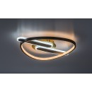 Rabalux 71467 LED prisadené stropné svietidlo Brantiel | 60W integrovaný LED zdroj | 3000lm | 3000-6000K | diaľkové ovládanie | stmievač | čierna