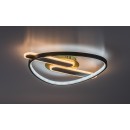 Rabalux 71467 LED prisadené stropné svietidlo Brantiel | 60W integrovaný LED zdroj | 3000lm | 3000-6000K | diaľkové ovládanie | stmievač | čierna