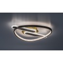 Rabalux 71467 LED prisadené stropné svietidlo Brantiel | 60W integrovaný LED zdroj | 3000lm | 3000-6000K | diaľkové ovládanie | stmievač | čierna