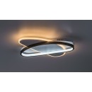 Rabalux 71469 LED prisadené stropné svietidlo Brantiel | 57W integrovaný LED zdroj | 3250lm | 3000-6000K | diaľkové ovládanie | stmievač | čierna
