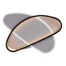 Rabalux 71469 LED prisadené stropné svietidlo Brantiel | 57W integrovaný LED zdroj | 3250lm | 3000-6000K | diaľkové ovládanie | stmievač | čierna