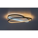 Rabalux 71470 LED prisadené stropné svietidlo Brantiel | 57W integrovaný LED zdroj | 3200lm | 3000-6000K | diaľkové ovládanie | stmievač | čierna