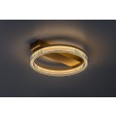 Rabalux 71471 LED prisadené stropné svietidlo Rivona | 18W integrovaný LED zdroj | 1400lm | 3000-6500K | diaľkové ovládanie | stmievač | zlatá