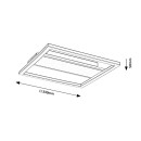 Rabalux 71476 LED prisadené stropné svietidlo Glavian | 24W integrovaný LED zdroj | 1600lm | 4000K | béžová