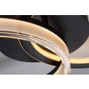 Rabalux 71479 LED prisadené stropné svietidlo Seraphiel | 38W integrovaný LED zdroj | 3100lm | 3000-6500K | diaľkové ovládanie | stmievač | čierna