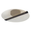 Rabalux 71483 LED prisadené stropné svietidlo Norael | 20W integrovaný LED zdroj | 1410lm | 3000K | čierna