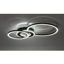 Rabalux 71485 LED prisadené stropné svietidlo Lureo | 24W integrovaný LED zdroj | 1580lm | 3000-6500K | diaľkové ovládanie | stmievač | čierna