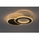 Rabalux 71486 LED prisadené stropné svietidlo Lureo | 24W integrovaný LED zdroj | 1510lm | 3000-6500K | diaľkové ovládanie | stmievač | čierna