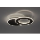 Rabalux 71486 LED prisadené stropné svietidlo Lureo | 24W integrovaný LED zdroj | 1510lm | 3000-6500K | diaľkové ovládanie | stmievač | čierna