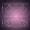 Philips Hue 8720169318076 LED bodové stropné svietidlo Argenta  | 2x4,2W GU10 | 2000-6500+RGBK