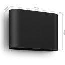 Philips Hue  8720169234505 LED nástenné svietidlo Dymera  | 10,2W integrovaný LED zdroj | 1020lm | 2200-6500+RGBK