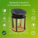 Philips 8720169361904 LED solárne vonkajšie nástenné svietidlo Geri  | 3,2W integrovaný LED zdroj | 500lm | 2700K